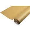 Pronappe Pro Nappe - Cod. 802057I - Tovaglia monouso in carta goffrata rivestita con protezione per non rovinarsi, tinta con inchiostro conforme al contatto alimentare - Rotolo 1,18 x 20 Mt - Metallizzato oro