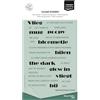 Vaessen Creative Timbri in Silicone Tekst Bloom & Zoom - 27 Timbri a Secco per Lavoro Preciso - per DIY, Biglietti Fatti a Mano, Buste e Scrapbooking - con Stamping Tool e Blocchi Acrilici