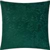 furn. Fodera per cuscino Festive Trees - Fodera decorativa natalizia in morbido pile di flanella con stampa invernale (Smeraldo - 50x50cm)