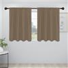 Easy-Going Tende oscuranti con tasca per asta per camera da letto, tende oscuranti per finestre per soggiorno, isolamento termico e riduzione del rumore, 2 pannelli (106,7 x 91,4 cm, cammello)
