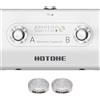 HOTONE Interruttore a pedale Dual Footswitch Momentary a 2 vie, interruttore a pedale, 6,35 mm (interruttore Ampero +)