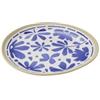 APS 85444 Piatto FLORYN - Melamina blu/bianco-beige, Ø 21,5 cm