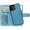 MyGadget Cover per iPhone 12 Mini - Custodia Libretto Magnetica - Custodia Portafoglio Flip Wallet Case Porta Carte Similpelle PU Removibile Blu Chiaro
