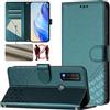 Generico Custodia Compatibile con TCL 20R 5G (TCL 20 R 5G) T767H / 20 AX 5G / TCL Bremen 5G COVER STAND flip LIBRO gel PORTAFOGLIO magnetica protezione eco pelle porta carte vano card (Verde)