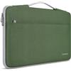 DOMISO Custodia PC Computer Portatile 14 Pollici,Borsa per MacBook Air 15 M4 M3 M2,MacBook PRO,14 Pollici dell Acer HP ASUS Notebook,Porta Cover Laptop Case Sleeve,con Manico Retrattile,Verde Avocado