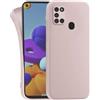 MyGadget Cover per Samsung Galaxy A21s - Custodia Protettiva in Silicone Morbido - Case TPU Flessibile - Ultra Protezione Antiurto & Antiscivolo Rosa
