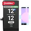 MOBILEX® Batteria per iPhone 12/12 Pro | Senza Messaggio | Chip TI | 2815mAh - OEM | Batteria Interna con Adesivo | Capacità Originale