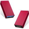 Duttek Adattatore da tipo C a USB, confezione da 2, da USBC femmina a USB A femmina, compatibile con iPhone 11, Google Pixel, Samsung Galaxy S20, Huawei, Moto (rosso)