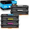LeciRoba Toner 205A per HP 205 A, per stampante HP CF530A CF531A CF532A CF533A, Color Laserjet pro MFP M180 M180n M180nw M180fw M181 M181n M181fw M154A M154NW, confezione da 5