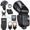 GODOX Flash GODOX V100 C per Canon, V100C 100W touchscreen con Global Shutter e HSS 1/80000s, Versione aggiornata del GODOX V1 Pro, Compatibile con EOS RP, R, R5, R6, 5D IV/III, 90D, 80D, 750D, M50