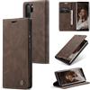 Ottcooed Cover per Huawei P30 Pro Custodia, Cover Pellicola a Libro Portafoglio in Pelle Porta Carte Protettiva Slot per Scheda Flip Case Wallet Case con Huawei P30 Pro, Caffè