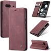 Ottcooed Cover per Google Pixel 7 Custodia, Cover Pellicola a Libro Portafoglio in Pelle Porta Carte Protettiva Slot per Scheda Flip Case con Google Pixel 7, Rosso vino