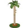 HOMYHANDS Tiragraffi per gatti e gattini da interni, altezza 80 cm, con corda in sisal, palma tiragraffi con palla appesa (80 cm)