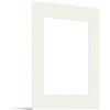 JUNOMI® Passepartout 30x40 cm Dimensioni Esterne - per Formato Immagine 20x30 cm - Spessore 1,5 mm - Colore Bianco Crema