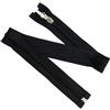Aerzetix - Set di 7 Cerniere Lampo a Spirale N°5 55cm separabili con cursore Decorativo | Colore Nero | per progetti di Abbigliamento Tessili Cucito Personalizzato