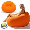 Kayuneed Divano gonfiabile e poltrona, Pouf gonfiabile, Poltrona Sacco Gonfiabile con Pompa Incorporata, poltrona gonfiabile, divano ad aria per esterni, campeggio, piscina e feste in spiaggia (Arancione)