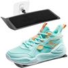 xyuayamz Espositore per Scarpe Galleggianti, Scarpiera a Muro, Scaffali per Sneaker Appendere, Supporto da Parete Scarpe da Ginnastica per Esposizione e Collezione, Senza Trapano, Metallo, 2 Pezzi, Nero