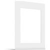 JUNOMI® Passepartout 30x40 cm Dimensioni Esterne - per Formato Immagine 20x30 cm - Spessore 1,5 mm - Colore Bianco Puro