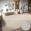 Villeroy & Boch Tappeto di lana Francois naturale per soggiorno, tessuto a mano ed ecologico, in lana boho per soggiorno, camera da letto, sala da pranzo, corridoio, cucina, bianco naturale, 120 x 170