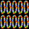 Joycabin 10 collane a LED hawaiani, con fiori luminosi hawaiani, ghirlande decorative hawaiane, colorate per bambini, adulti, tropicali, compleanni, feste in spiaggia, colorate