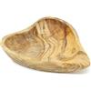 Benera - Ciotola in legno d'ulivo a forma di cuore, per snack o decorazione, 14 x 12 x 3 cm