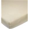 Meyco Baby Uni lenzuolo per la culla (lenzuolo in morbido jersey di qualità, perfetta vestibilità grazie all'elastico su tutto il perimetro, traspirante, dimensioni: 50 x 90 cm), sabbia