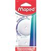 Maped - Set di 2 ricariche per gomma Zenoa - Gomma bianca rotonda compatibile con custodia girevole a 180° - Ricariche pratiche, forniture scolastiche per bambini