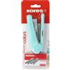 Kores - Cucitrice ufficio modello colori + 1.000 graffette 24/6, colore blu morbido, dimensioni 12,5 x 5,5 x 3 cm, capacità 20 fogli di carta da 80 g, compatibile con graffette 26/6, materiale