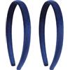 KASLCWA 2 PCS Cerchietto Capelli Donna Blu Marino, Cerchietti per Capelli in Larghezza 1,5 Cm, Cerchietti da Donna in Velluto per Donne e Ragazze