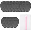 AOOWU 12 Pezzi Dischetti Struccanti Riutilizzabili, Dischetti Struccanti Lavabili con Sacchetto Lavanderia, Cuscinetti Struccare Super Morbido Flanella Double-Face, Pulizia del Viso e Degli Occhi