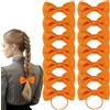 Bliceon Set di 20 accessori per capelli arancioni, per ragazze, fiocchi, fasce scolastiche, fasce per capelli arancioni, clip, fasce elastiche e trecce, per bambini e donne