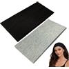 WESTEND CHOICE Kylie - Fasce extra larghe, 11 cm, tinta unita, elastiche, confezione da 2, unisex, morbide fasce per capelli per yoga (set misto 4)