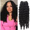 Yavida Burmese Curly Bundles Human Hair 26 Pollice 100% Unprocessed Quick Weave with Spiral Curly End Real Human Hair Extensions