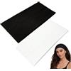 WESTEND CHOICE Kylie - Fasce extra larghe da 11 cm, in tinta unita, elastiche, confezione da 2, unisex, morbide fasce per capelli per yoga (set misto 1)