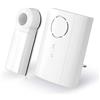 conecto set campanello wireless, pulsante e campanello, portata 75 metri, 36 suonerie, wireless, alimentato, bianco