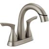 Delta 25765LF-SPPD Broadmoor 4 in. Centerset 2-Handle Pull-Down Spout Bathroom Faucet in SpotShield Brushed Nickel