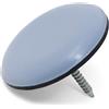 Adsamm® / 4 x scivoli in PTFE con chiodo / grigio azzurri / Ø 30 mm / tondi / pad in PTFE e gomma con chiodo / piedini protettivi per arredi Adsamm® Quality