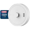 ABUS Rilevatore di Calore Radio Prevaro Connect - Sensore Termico Collegabile via Radio per Cucina, Bagno, Garage e Cantina - Batteria 10 Anni, Pulsante Test, Supporto Magnetico