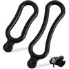 DecorDwell Banda da Bicicletta Cinghia Elastica,Cinturino per Bicicletta Fascia Elastica Gomma,Cinturino in Silicone Nero per Bicicletta,Accessori Bici Bicicletta in Silicone Cinturino(10 Lungo + 10 Corto)
