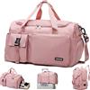 YOUYIKE Borsone da Viaggio da Uomo e Donna, Borsa da Viaggio Pieghevole, 42L Borsa Sportiva Grande con Scomparto per Scarpe, Scomparto Umido, Impermeabile, per Sport Nuoto Viaggi
