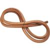 PATIKIL Cordino in Pelle Intrecciata Rotonda, 10mm Cordoncino in Pelle Piatto Piegata Corda di Cuoio per Artigianato, Creazione Gioielli, Collane, Bracciali, Marrone(1ft)