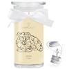 JewelCandle, Candela con Gioiello Cookies & Cream in Argento - Candela Profumata 80 Ore - Grande Candela Profumata con Profumo Orientale - Candela Beige con Sorpresa di Gioielli - Regali per Donne