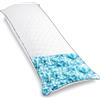 TaiBest Cuscino per il corpo per adulti, cuscino lungo in memory foam, 50 x 152 cm, supporto completo per chi dorme di lato, bianco