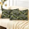 HUASHUZI William Morris - Set di 2 federe per cuscini rettangolari lunghe e oblunghe, 30 x 50 cm, motivo alghe marine a doppio lato, decorazione per la casa, divano, panca, divano