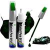 Penriter 2 Pezzi Penna Ritocco Carrozzeria Verde Scuro 24ML, 2-in-1 Ritocco Vernice Auto, Rimuovi Graffi Auto, Penna per Ritocco Auto, Penna per Riparazione Graffi, Pennarello Copri Graffi Auto