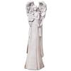 GILDE Figura gioco d'organo - angelo in magnesia - grigio - altezza 70 cm - decorazione - regalo - pezzo da collezione - statua angelica
