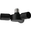 EGLO E27 Verteiler Rueda, 3 in 1 E27 Splitter in plastica