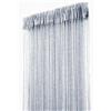ave split Tenda decorativa per porta, parete, pannello, frangia, finestra, divisorio cieco con nappe, per la casa, 100 cm x 200 cm (argento 18)