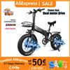 COSWHEEL CMACEWHEEL Bicicletta elettrica RX20-T MAX Pieghevole EBike Doppio motore 20" Fat Tire E bike 48V 18Ah, 7 marce, Freno idraulico