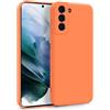 MyGadget Cover per Samsung Galaxy S21 Plus - Custodia in Silicone Morbido a Doppio Strato - Case con Protezione Fotocamera & Fodera Interna Antigraffio - Arancione